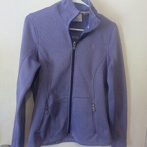 Spyder Knit Fleece Lined Jacket Full Zip Endure Core Lavender Purple- Medium